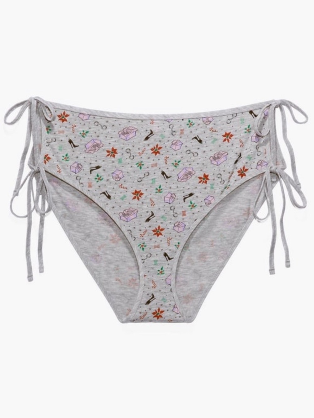 NWT Savage x Fenty Side Tie Hot Shorts Christmas Print 3X